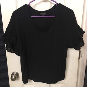 Express Ruffle sleeve shirt